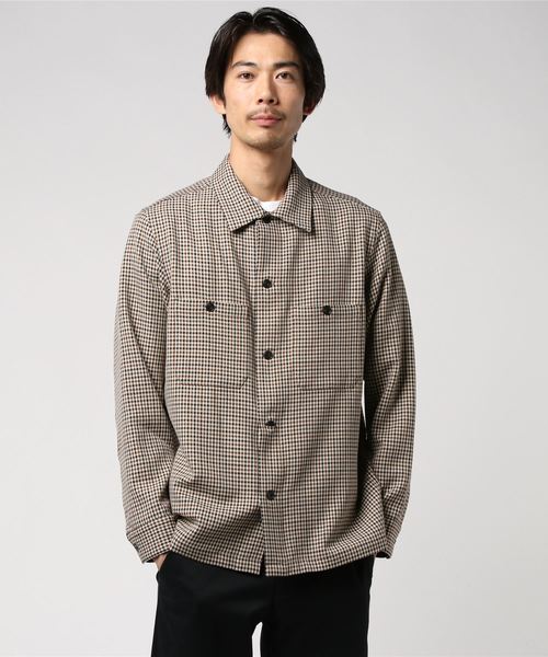 GLOSTER（グロスター）の「TWILL CPOジャケット（ミリタリージャケット・メンズ・ブラック系その他/ブラウン系その他/ネイビー・S/M/L/XL）」の5枚目の写真