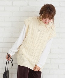 SpRay | ケーブルハイネックベスト(ベスト)