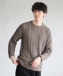 メンズのニット セーター ブラウン 茶色系 ボーダー柄 ファッション通販 Zozotown