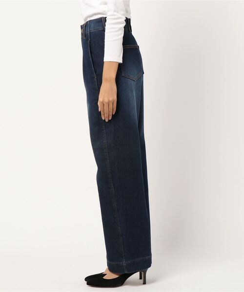 KOBE LETTUCE（コウベレタス）の「裏起毛ハイウエストデニムカーブパンツ（その他パンツ・レディース・ブラック/インディゴブルー/モカ/ホワイト系その他/ワンウォッシュ・M/L/S）」の9枚目の写真