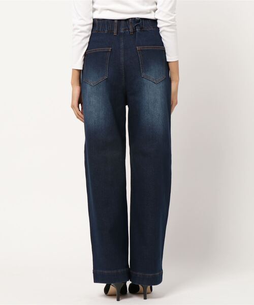 KOBE LETTUCE（コウベレタス）の「裏起毛ハイウエストデニムカーブパンツ（その他パンツ・レディース・ブラック/インディゴブルー/モカ/ホワイト系その他/ワンウォッシュ・M/L/S）」の6枚目の写真