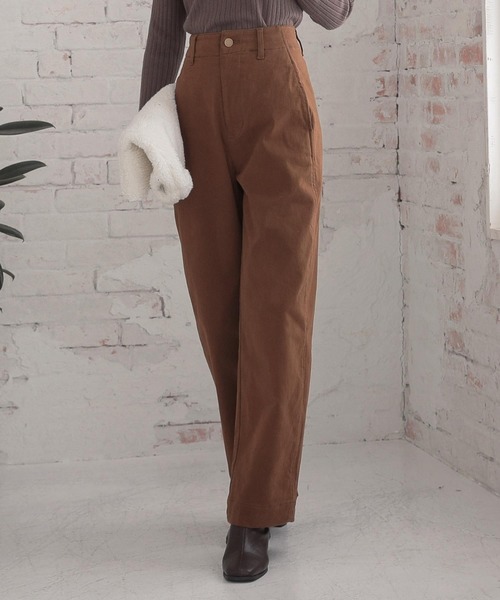 KOBE LETTUCE（コウベレタス）の「裏起毛ハイウエストデニムカーブパンツ（その他パンツ・レディース・ブラック/インディゴブルー/モカ/ホワイト系その他/ワンウォッシュ・M/L/S）」の7枚目の写真