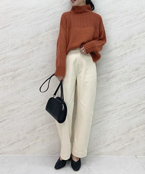 KOBE LETTUCE（コウベレタス）の「裏起毛ハイウエストデニムカーブパンツ（その他パンツ・レディース・ブラック/インディゴブルー/モカ/ホワイト系その他/ワンウォッシュ・M/L/S）」の21枚目の写真