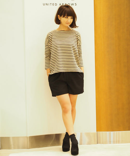 Jewel Changes（ジュエルチェンジズ）の「SACRA/JC BOR P/O 2 / サクラ（Tシャツ/カットソー・レディース・ベージュ/ネイビー・ﾌﾘ-）」の13枚目の写真