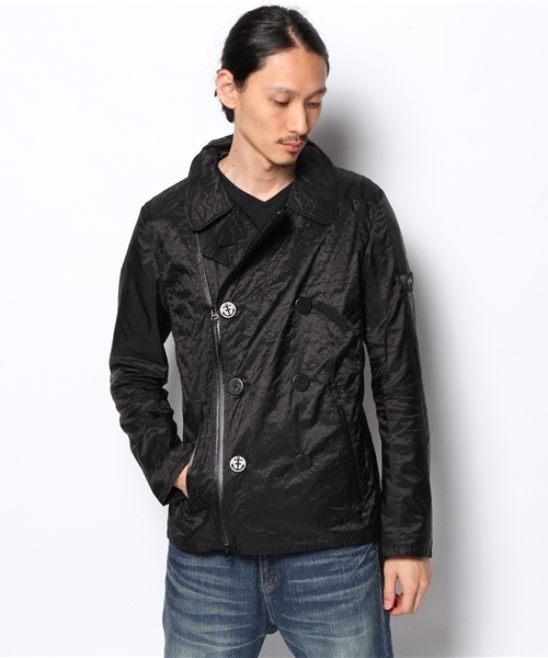 PUMA（プーマ）の「PERFORMANCE PEACOAT - PUMA by MIHARAYASUHIRO（その他アウター・メンズ・ブラック/ブルー・SMALL/LARGE/X-SMALL/X-LARGE/MEDIUM）」の2枚目の写真