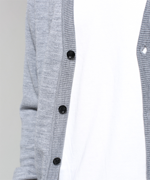 NANO universe（ナノユニバース）の「EXファインメリノカーデ（カーディガン/ボレロ・メンズ・ブラック/トップグレー/グレー系その他/ブルー/ターコイズブルー/ネイビー・SMALL/X-LARGE/MEDIUM/LARGE）」の16枚目の写真