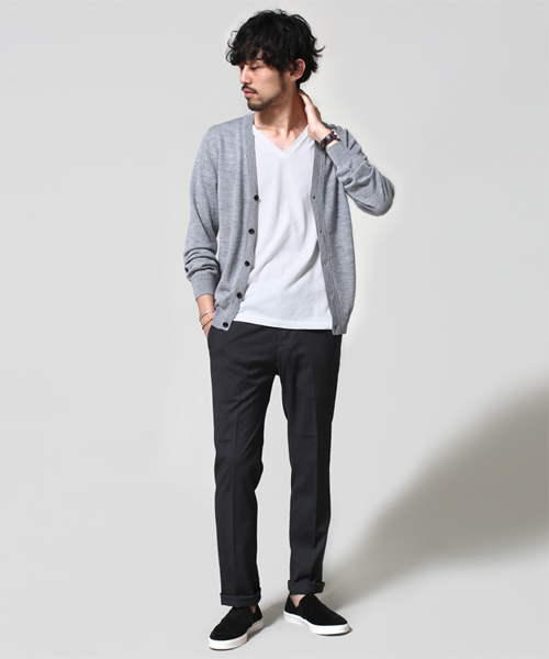 NANO universe（ナノユニバース）の「EXファインメリノカーデ（カーディガン/ボレロ・メンズ・ブラック/トップグレー/グレー系その他/ブルー/ターコイズブルー/ネイビー・SMALL/X-LARGE/MEDIUM/LARGE）」の14枚目の写真