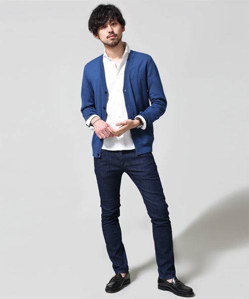 NANO universe（ナノユニバース）の「EXファインメリノカーデ（カーディガン/ボレロ・メンズ・ブラック/トップグレー/グレー系その他/ブルー/ターコイズブルー/ネイビー・SMALL/X-LARGE/MEDIUM/LARGE）」の15枚目の写真