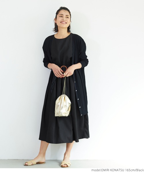 coca（coca）（コカ）の「フレンチスリーブワンピース（ワンピース・レディース・ブラック・ONE SIZE）」の11枚目の写真