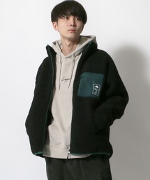 【kappa】シープボア フリース スタンドジャケット
