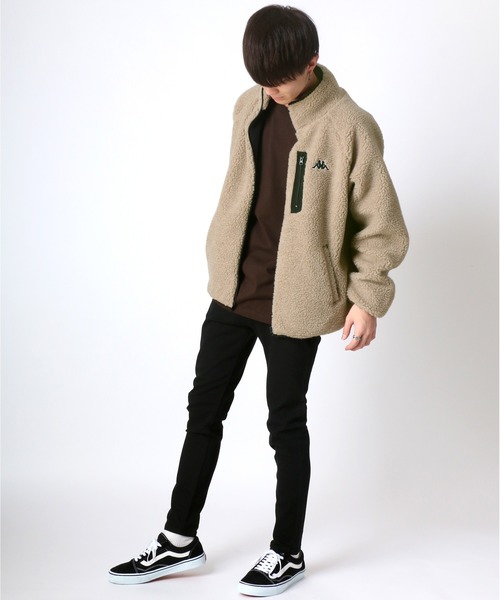 kappa】シープボア フリース スタンドジャケット（ブルゾン）｜Kappa