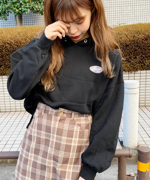 apres jour（アプレジュール）の「アソートプリントフーディー【ZOZOTOWN限定アイテム】（パーカー・レディース・ラベンダー/ライトベージュ/ブラック/その他/アイボリー・フリー）」の3枚目の写真