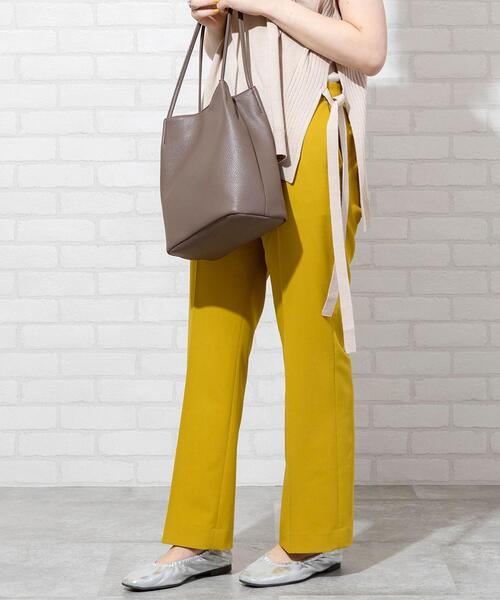 coen(コーエン)の「【WEB限定】センタープレスカラースティックストレッチカラーパンツ#(スラックス・レディース・ブラック/グレー/ベージュ/ケリー/ライラック/イエロー/ライトピンク・SMALL/MEDIUM/LARGE)」の6枚目の写真