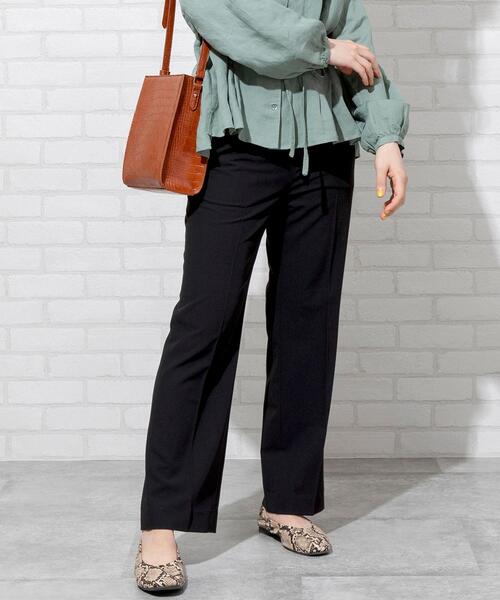 coen(コーエン)の「【WEB限定】センタープレスカラースティックストレッチカラーパンツ#(スラックス・レディース・ブラック/グレー/ベージュ/ケリー/ライラック/イエロー/ライトピンク・SMALL/MEDIUM/LARGE)」の8枚目の写真