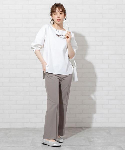 coen(コーエン)の「【WEB限定】センタープレスカラースティックストレッチカラーパンツ#(スラックス・レディース・ブラック/グレー/ベージュ/ケリー/ライラック/イエロー/ライトピンク・SMALL/MEDIUM/LARGE)」の13枚目の写真