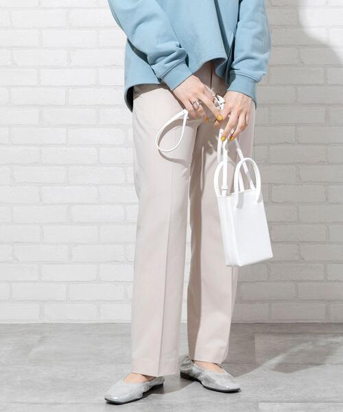 coen(コーエン)の「【WEB限定】センタープレスカラースティックストレッチカラーパンツ#(スラックス・レディース・ブラック/グレー/ベージュ/ケリー/ライラック/イエロー/ライトピンク・SMALL/MEDIUM/LARGE)」の12枚目の写真