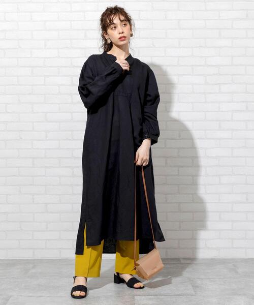 coen(コーエン)の「【WEB限定】センタープレスカラースティックストレッチカラーパンツ#(スラックス・レディース・ブラック/グレー/ベージュ/ケリー/ライラック/イエロー/ライトピンク・SMALL/MEDIUM/LARGE)」の21枚目の写真