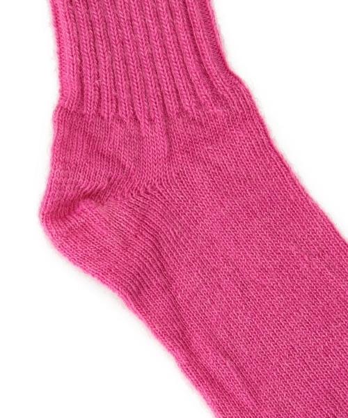BEAMS BOY（ビームスボーイ）の「CAPRICORN MOHAIR SOCKS / モヘヤ ソックス（ソックス/靴下・レディース・ナチュラル/グレー/レッド系その他・ONE SIZE）」の7枚目の写真
