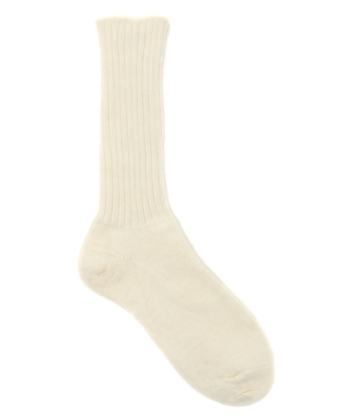 BEAMS BOY（ビームスボーイ）の「CAPRICORN MOHAIR SOCKS / モヘヤ ソックス（ソックス/靴下・レディース・ナチュラル/グレー/レッド系その他・ONE SIZE）」の3枚目の写真