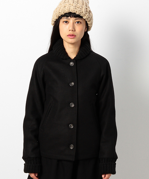 coen（コーエン）の「メルトンスタジャン（スタジャン・レディース・ブラック/グレー/ワイン・LARGE/MEDIUM）」の7枚目の写真