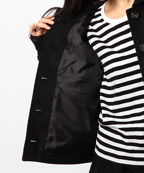 coen（コーエン）の「メルトンスタジャン（スタジャン・レディース・ブラック/グレー/ワイン・LARGE/MEDIUM）」の14枚目の写真