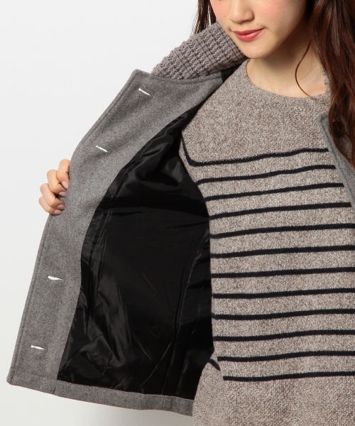 coen（コーエン）の「メルトンスタジャン（スタジャン・レディース・ブラック/グレー/ワイン・LARGE/MEDIUM）」の18枚目の写真