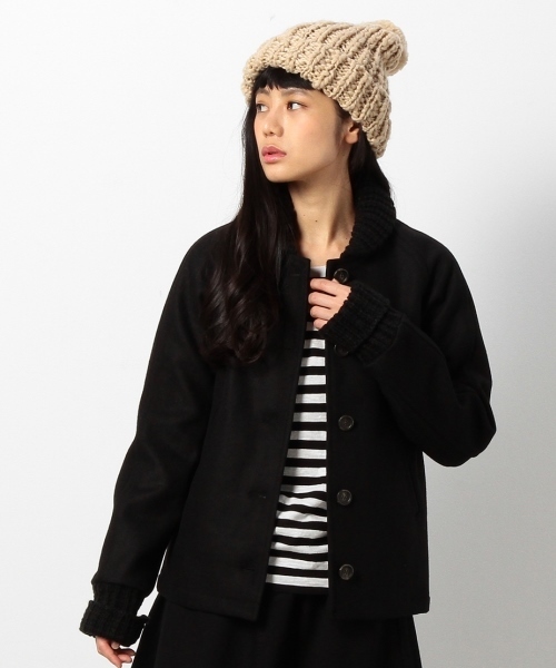 coen（コーエン）の「メルトンスタジャン（スタジャン・レディース・ブラック/グレー/ワイン・LARGE/MEDIUM）」の15枚目の写真