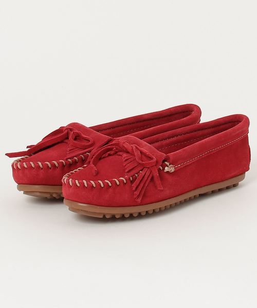 Minnetonka シューズ Kilty Kilty Pink Minnetonka ミネトンカ のファッション Red モカシン デッキシューズ
