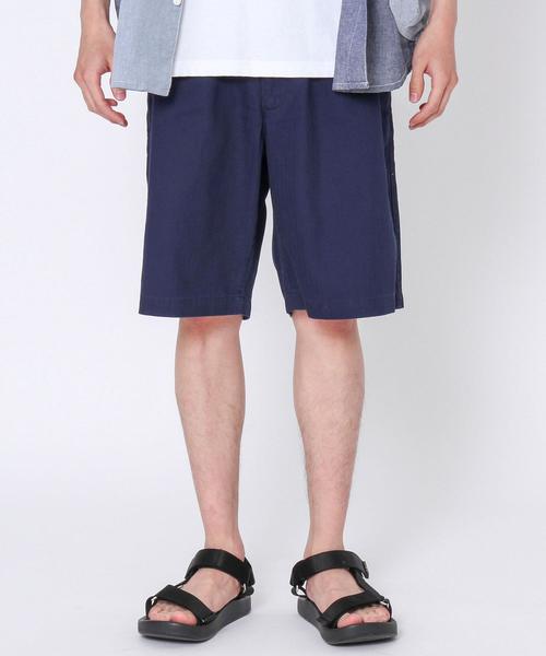 coen（コーエン）の「ヘリンボーンショーツ（ショートパンツ/ハーフパンツ）（その他パンツ・メンズ・オリーブ/ネイビー・X-LARGE/LARGE/MEDIUM/SMALL）」の2枚目の写真