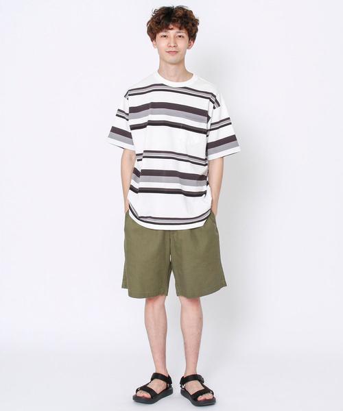 coen（コーエン）の「ヘリンボーンショーツ（ショートパンツ/ハーフパンツ）（その他パンツ・メンズ・オリーブ/ネイビー・X-LARGE/LARGE/MEDIUM/SMALL）」の9枚目の写真