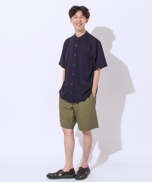 coen（コーエン）の「ヘリンボーンショーツ（ショートパンツ/ハーフパンツ）（その他パンツ・メンズ・オリーブ/ネイビー・X-LARGE/LARGE/MEDIUM/SMALL）」の3枚目の写真