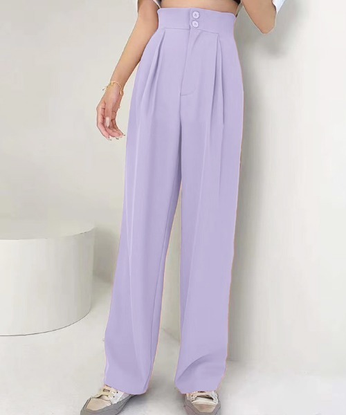 Futier land（フューティアランド）の「ピンタックワイドパンツ（その他パンツ・レディース・ブラック/ミント/ラベンダー・SMALL/MEDIUM/LARGE）」の3枚目の写真