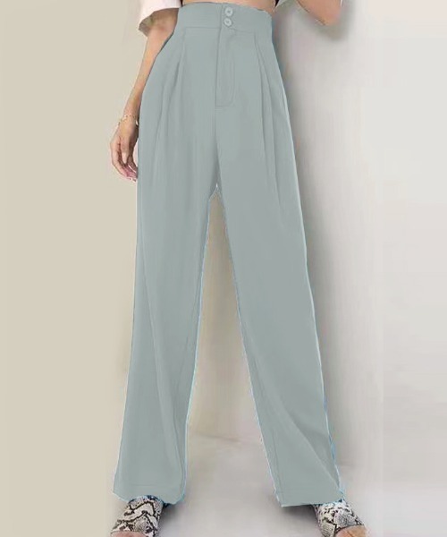 Futier land（フューティアランド）の「ピンタックワイドパンツ（その他パンツ・レディース・ブラック/ミント/ラベンダー・SMALL/MEDIUM/LARGE）」の4枚目の写真