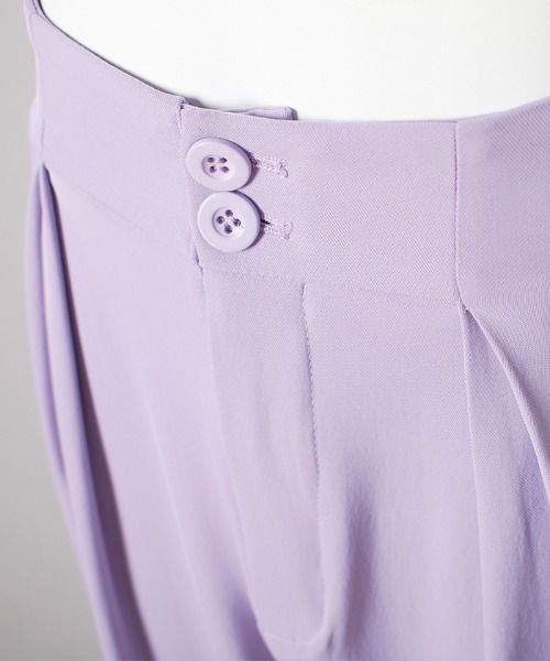 Futier land（フューティアランド）の「ピンタックワイドパンツ（その他パンツ・レディース・ブラック/ミント/ラベンダー・SMALL/MEDIUM/LARGE）」の12枚目の写真