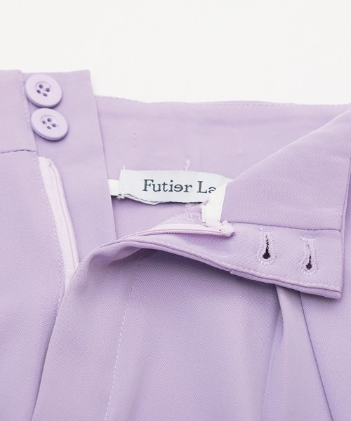 Futier land（フューティアランド）の「ピンタックワイドパンツ（その他パンツ・レディース・ブラック/ミント/ラベンダー・SMALL/MEDIUM/LARGE）」の18枚目の写真