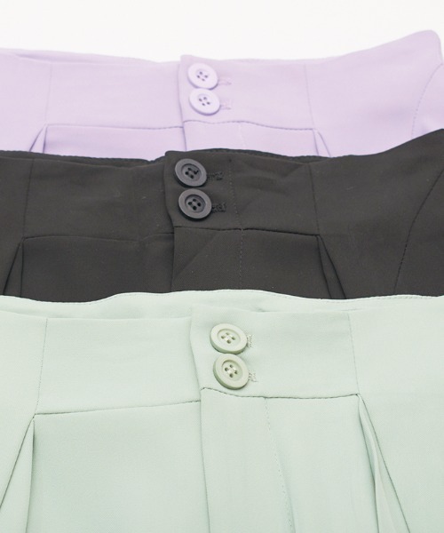 Futier land（フューティアランド）の「ピンタックワイドパンツ（その他パンツ・レディース・ブラック/ミント/ラベンダー・SMALL/MEDIUM/LARGE）」の21枚目の写真