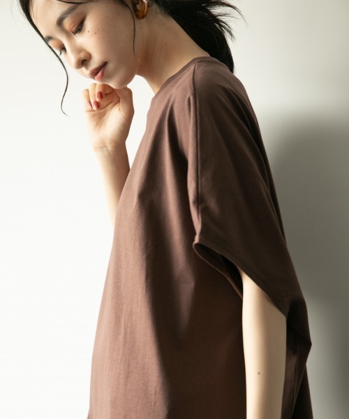 LOWRYS FARM（ローリーズファーム）の「ポンチョＴＥＥ　892695（Tシャツ/カットソー・レディース・ホワイト/ブラック/ダークブラウン・FREE）」の19枚目の写真
