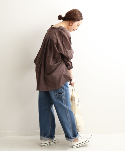 SLOBE IENA（スローブイエナ）の「コットンシルクドルマンシャツ 