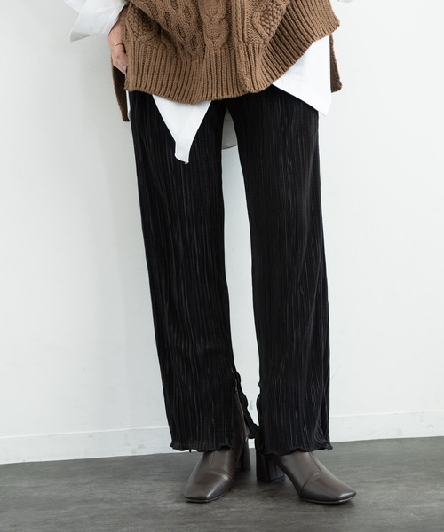 Aunt Marie's（アントマリーズ）の「ミニプリーツパンツ / AUNT MARIE'S（その他パンツ・レディース・ブラック/ベージュ/ブルー・FREE）」の2枚目の写真