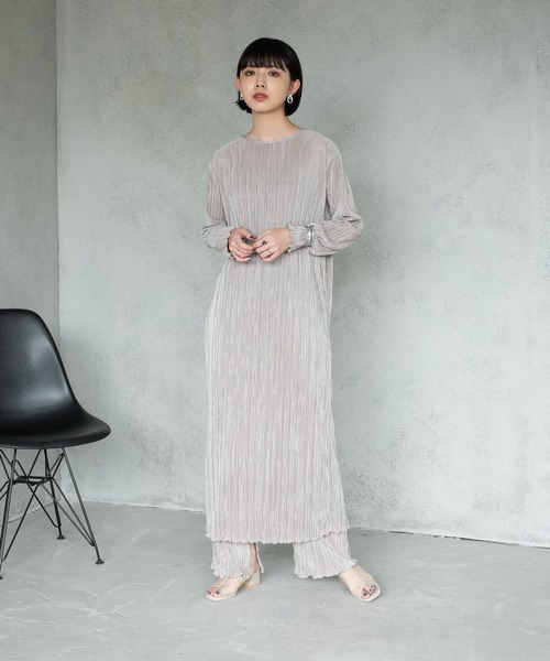 Aunt Marie's（アントマリーズ）の「ミニプリーツパンツ / AUNT MARIE'S（その他パンツ・レディース・ブラック/ベージュ/ブルー・FREE）」の4枚目の写真