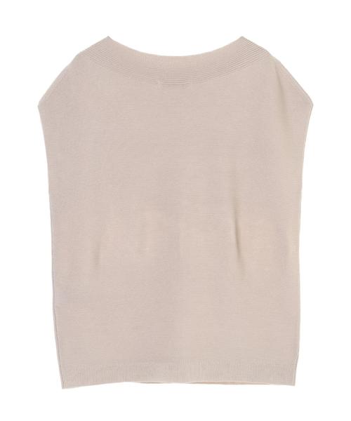 AMERICAN HOLIC（アメリカンホリック）の「ボートネックフレンチスリーブニットプルオーバー　〇＊（ニット/セーター・レディース・ブラック/キャメル/グレイッシュベージュ・FREE）」の15枚目の写真