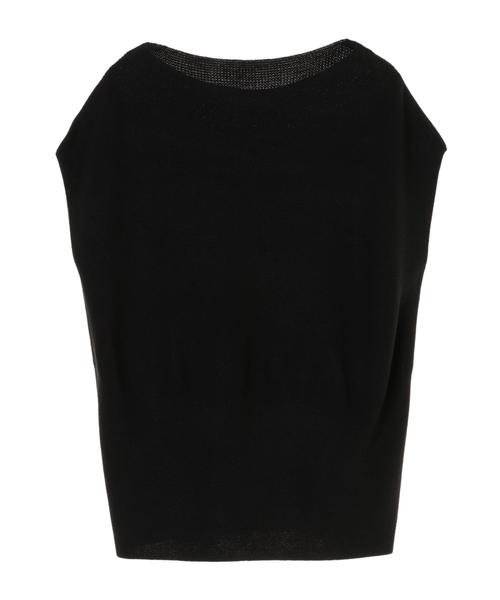 AMERICAN HOLIC（アメリカンホリック）の「ボートネックフレンチスリーブニットプルオーバー　〇＊（ニット/セーター・レディース・ブラック/キャメル/グレイッシュベージュ・FREE）」の11枚目の写真