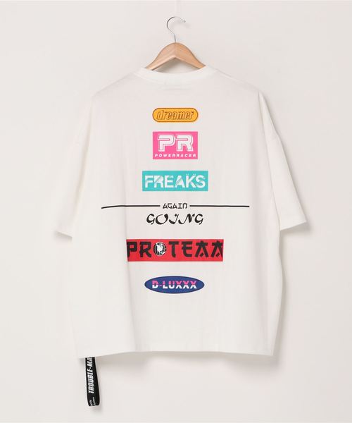 DING（ディング）の「DING/FREAKS Tシャツ（Tシャツ/カットソー・レディース・ホワイト/ブラック/ブルー・FREE）」の6枚目の写真