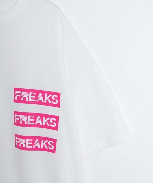 DING（ディング）の「DING/FREAKS Tシャツ（Tシャツ/カットソー・レディース・ホワイト/ブラック/ブルー・FREE）」の9枚目の写真