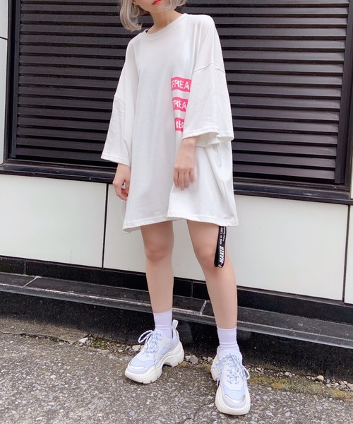 DING（ディング）の「DING/FREAKS Tシャツ（Tシャツ/カットソー・レディース・ホワイト/ブラック/ブルー・FREE）」の20枚目の写真