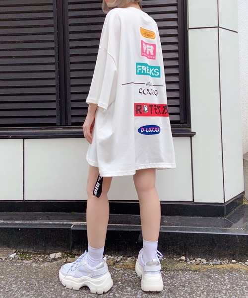 DING（ディング）の「DING/FREAKS Tシャツ（Tシャツ/カットソー・レディース・ホワイト/ブラック/ブルー・FREE）」の19枚目の写真