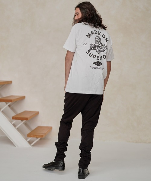 CAMBIO(カンビオ)の「mt6805-Print Tee - Superior(Tシャツ/カットソー・メンズ・ホワイト/グレー/スミクロ・S/M/L/XL)」の15枚目の写真