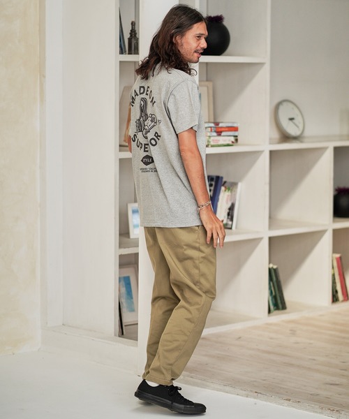 CAMBIO(カンビオ)の「mt6805-Print Tee - Superior(Tシャツ/カットソー・メンズ・ホワイト/グレー/スミクロ・S/M/L/XL)」の9枚目の写真
