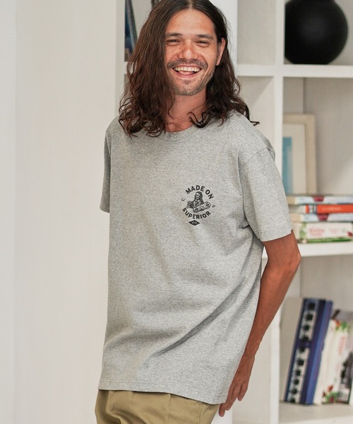 CAMBIO(カンビオ)の「mt6805-Print Tee - Superior(Tシャツ/カットソー・メンズ・ホワイト/グレー/スミクロ・S/M/L/XL)」の21枚目の写真