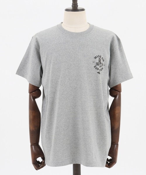 CAMBIO(カンビオ)の「mt6805-Print Tee - Superior(Tシャツ/カットソー・メンズ・ホワイト/グレー/スミクロ・S/M/L/XL)」の14枚目の写真